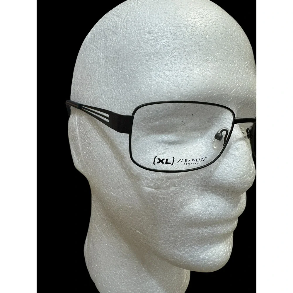 New Chesterfield Flexolite Eyewear Temples. Black Frame. Info In Pictures
